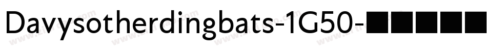 Davysotherdingbats-1G50字体转换