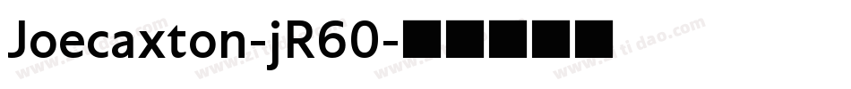 Joecaxton-jR60字体转换
