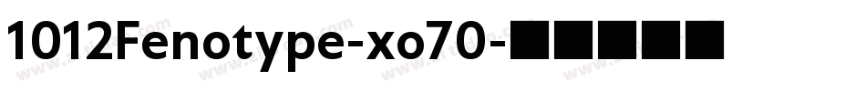 1012Fenotype-xo70字体转换