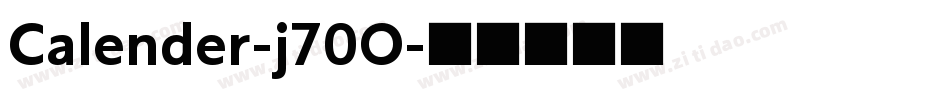 Calender-j70O字体转换