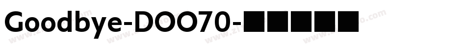 Goodbye-DOO70字体转换