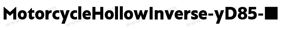 MotorcycleHollowInverse-yD85字体转换