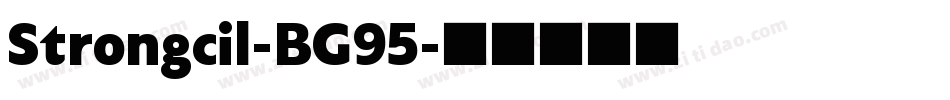 Strongcil-BG95字体转换