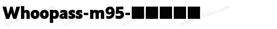 Whoopass-m95字体转换