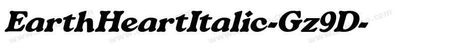 EarthHeartItalic-Gz9D字体转换
