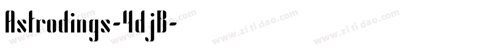 Astrodings-4djB字体转换