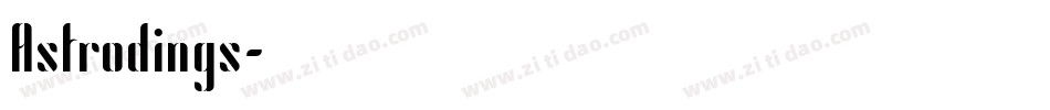 Astrodings字体转换