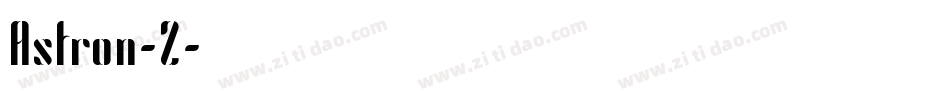 Astron-2字体转换