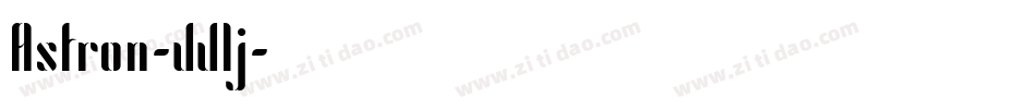 Astron-JJlj字体转换