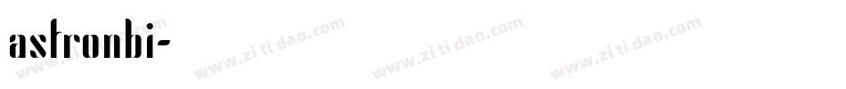 astronbi字体转换