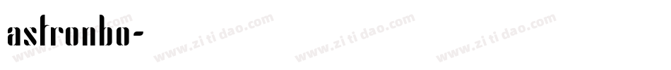astronbo字体转换