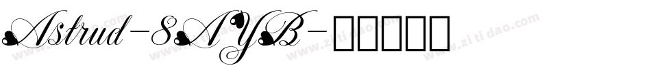 Astrud-8AYB字体转换