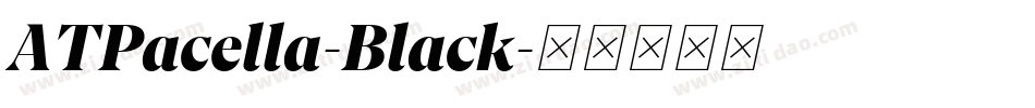 ATPacella-Black字体转换