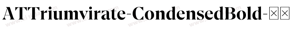 ATTriumvirate-CondensedBold字体转换