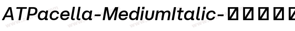 ATPacella-MediumItalic字体转换