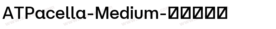 ATPacella-Medium字体转换