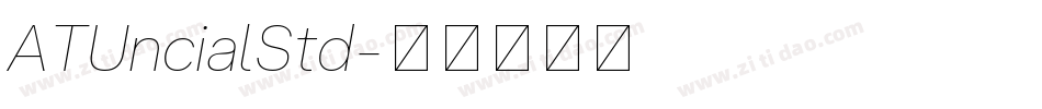 ATUncialStd字体转换