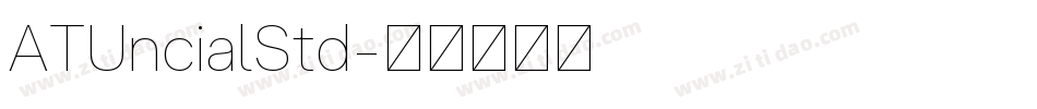 ATUncialStd字体转换