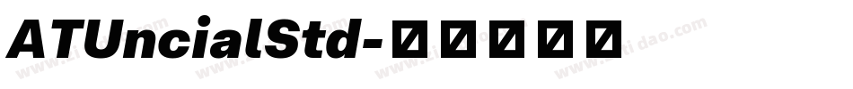 ATUncialStd字体转换