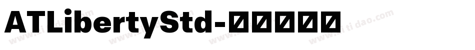 ATLibertyStd字体转换