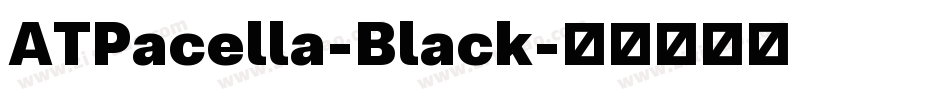 ATPacella-Black字体转换