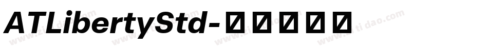 ATLibertyStd字体转换