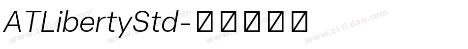 ATLibertyStd字体转换