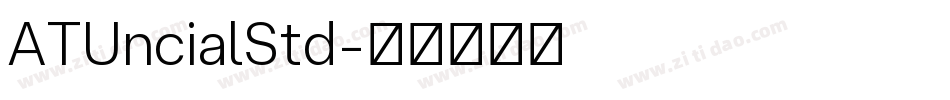 ATUncialStd字体转换