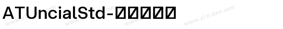 ATUncialStd字体转换