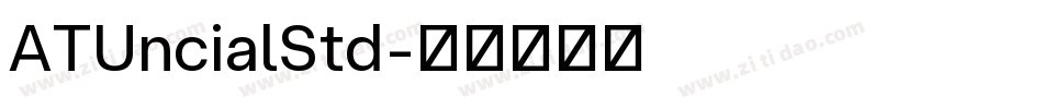 ATUncialStd字体转换