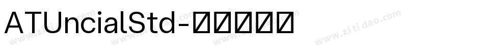 ATUncialStd字体转换
