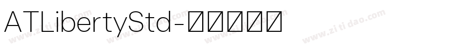 ATLibertyStd字体转换