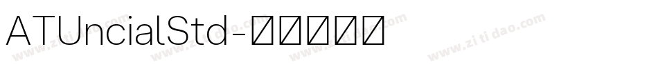 ATUncialStd字体转换