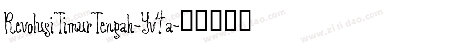 RevolusiTimurTengah-Yv4a字体转换