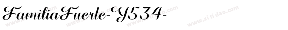FamiliaFuerte-Y534字体转换