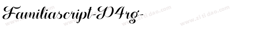 Familiascript-P4rg字体转换