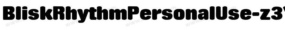 BliskRhythmPersonalUse-z3YD字体转换