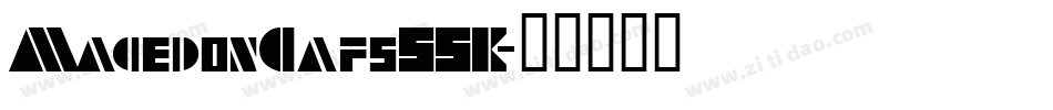 MacedonCapsSSK字体转换