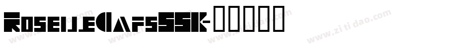 RoselleCapsSSK字体转换