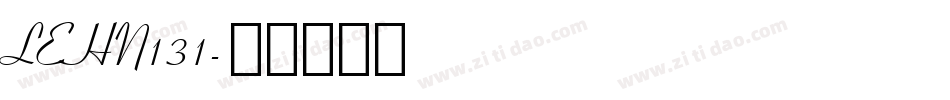 LEHN131字体转换