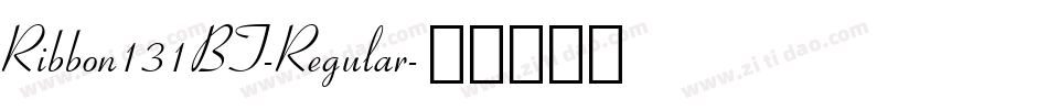 Ribbon131BT-Regular字体转换