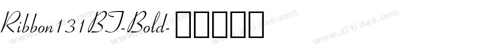 Ribbon131BT-Bold字体转换