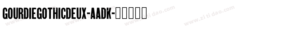 GourdieGothicDeux-aadK字体转换