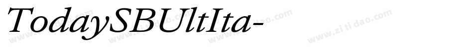 TodaySBUltIta字体转换