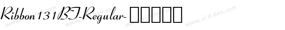 Ribbon131BT-Regular字体转换