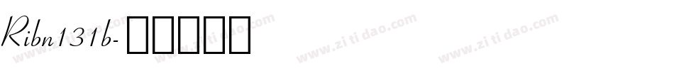 Ribn131b字体转换