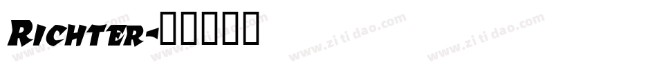Richter字体转换