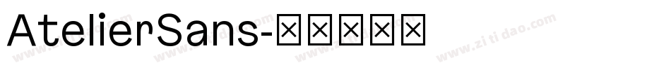 AtelierSans字体转换
