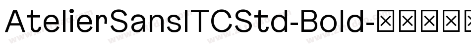 AtelierSansITCStd-Bold字体转换