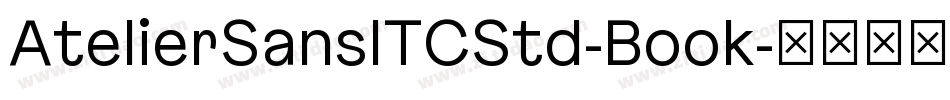 AtelierSansITCStd-Book字体转换
